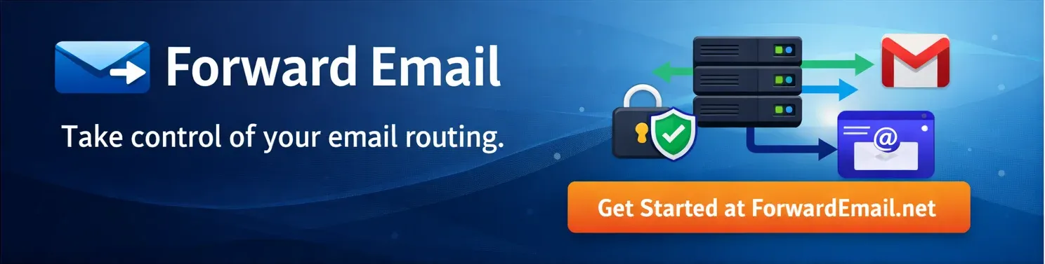Forward Email domain-level email routing service.