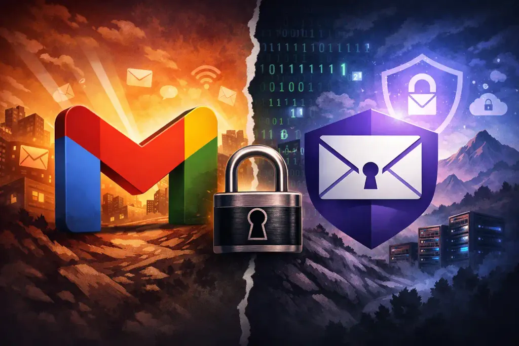 Switching from Gmail to Proton Mail for better privacy and control